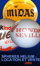 vente de sphères gonflables