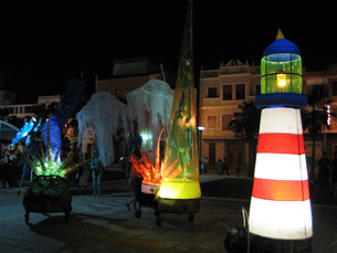 Chariots thème marin