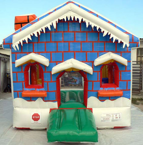 Maisonnette enneigée gonflable